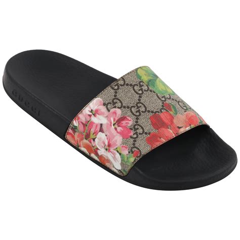 gucci floral slides ioffer|Gucci floral slides size 8.